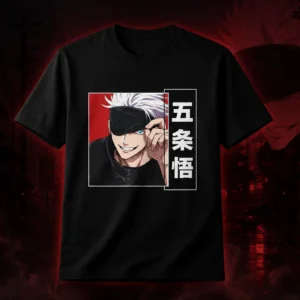 Camiseta anime hechicero de ojos azules — edición fan