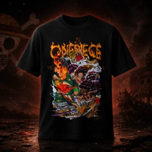 Camiseta anime crew piratas — edición fan art