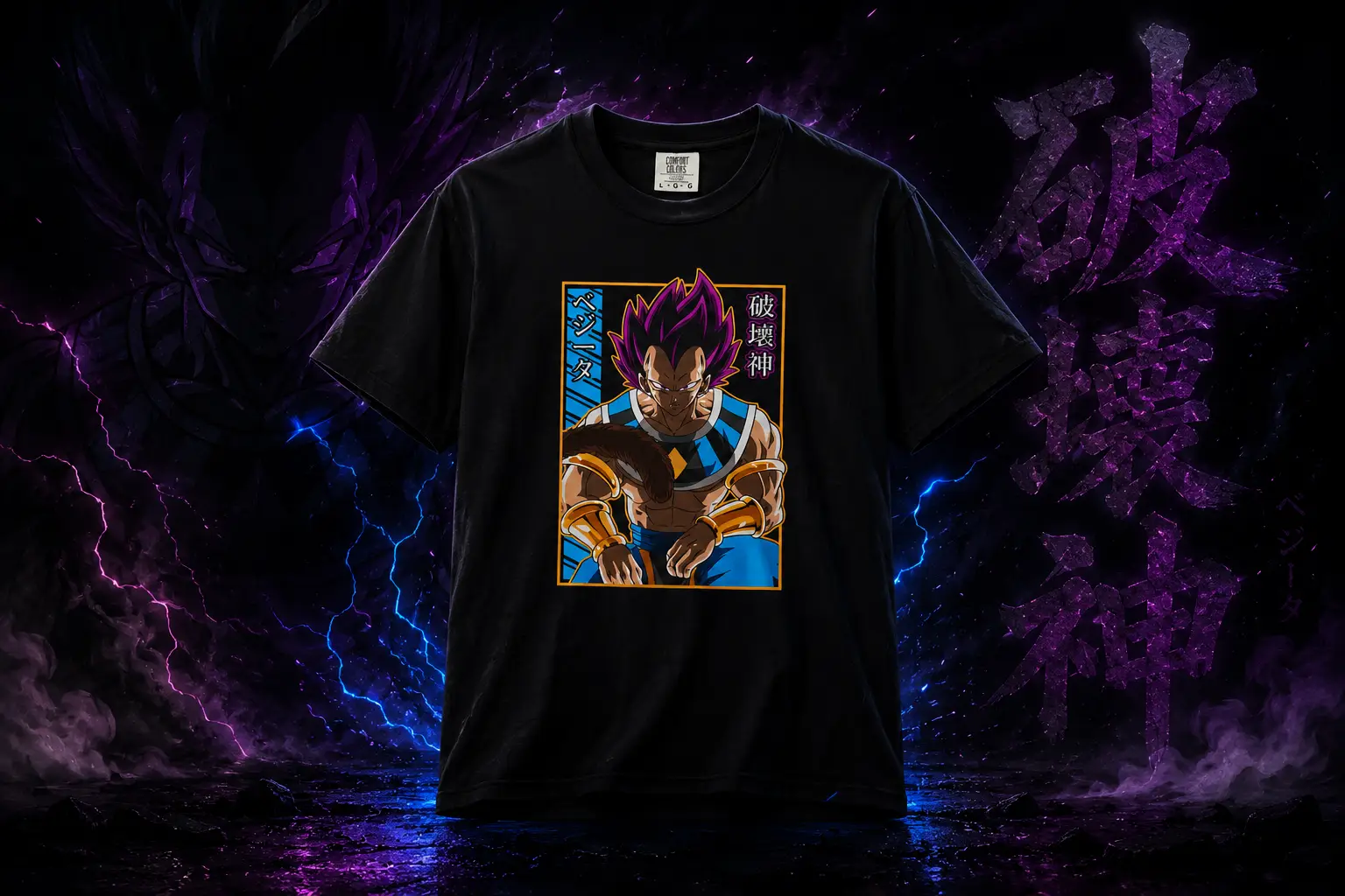 Camiseta anime personalizada Inspirado en vegeta Camiseta Anime Guerrero Legendario Vegeta