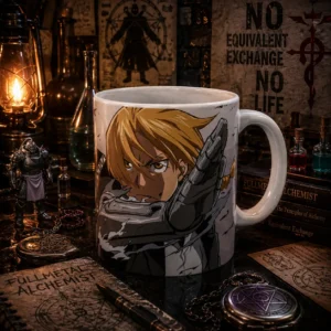 Taza Full Metal Anime diseño exclusivo de cerámica
