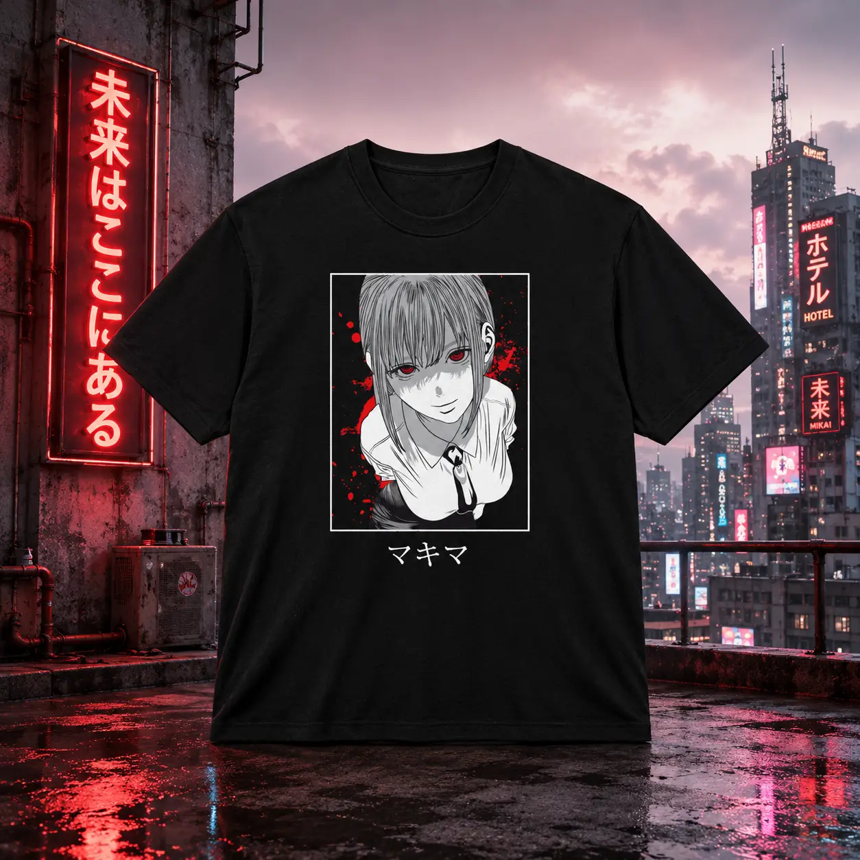 Makima blood Camiseta Makima Anime