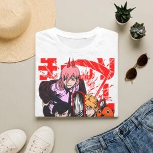 18351343835093233603 2048 Camiseta anime equipo motosierra